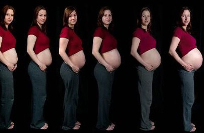 omul împinge femeia însărcinată să piardă în greutate